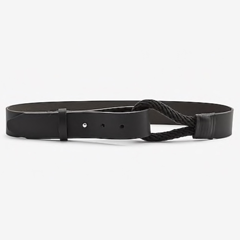 Faux Leather Rope Waist Belt